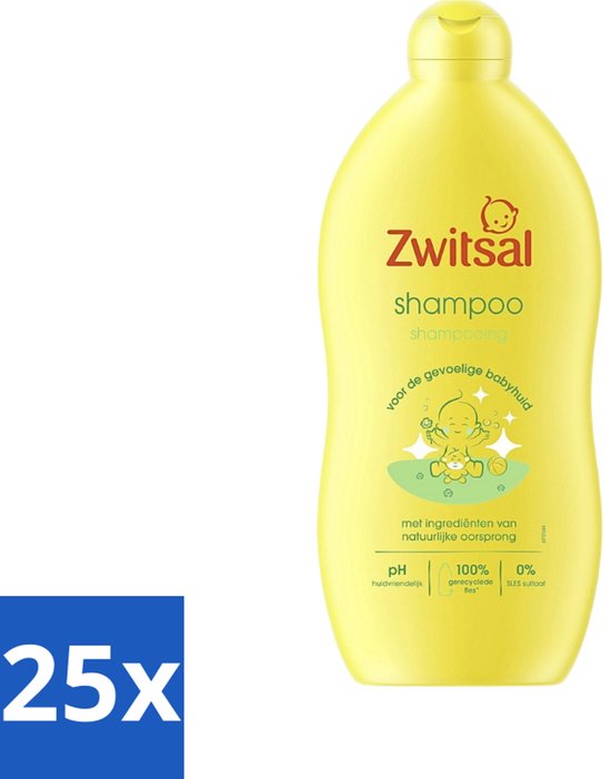 25 x Zwitsal - Shampoo - Mild - Voor Dagelijks Gebruik - 700 ml - Baby Shampoo - Zwitsal Shampoo - Mild Baby Shampoo - Anti-prik Shampoo - Babyhuid Verzorging van Zwitsal