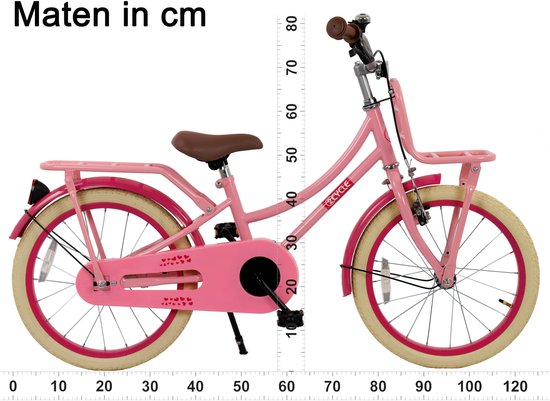2Cycle Hearts - 18 inch - Kinderfiets - Roze van 2Cycle