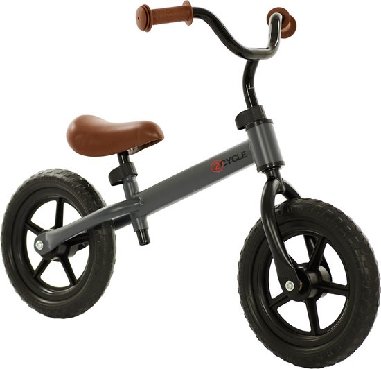 2Cycle Loopfiets - Mat-Grijs - Balance-bike - Buitenspeelgoed van 2Cycle