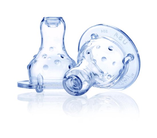 2P - antilekspeen - met "flow control" - voor standaardflessen - m+ van Difrax