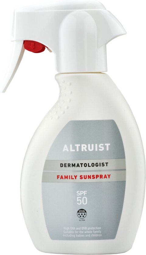 2x Altruist Zonnebrand Family Spray SPF 50 250 ml van Merkloos