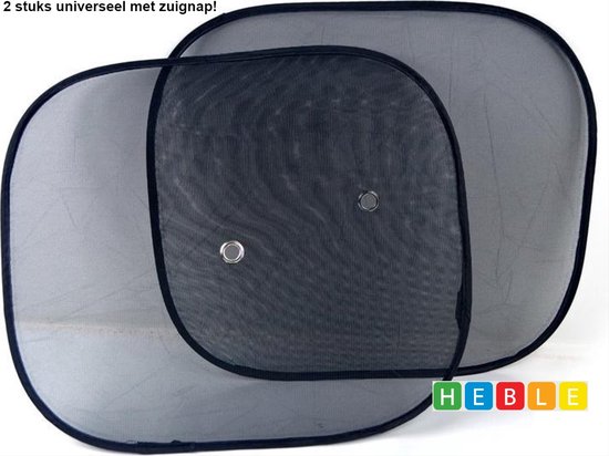 *** 2x Classic Auto Zonnescherm - 2-Pack - Auto Accessoire - Zonnewering - van Heblle® *** van Merkloos