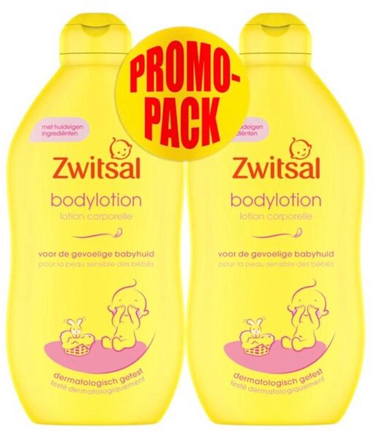 2X STUKS Zwitsal Bodylotion 2X400ML BEST PRICE !! van Zwitsal
