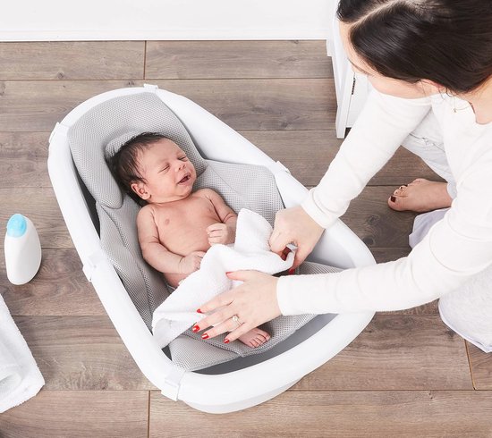 3-in-1 Badkuip voor Baby's met Verstelbare Sling en Drooghaak