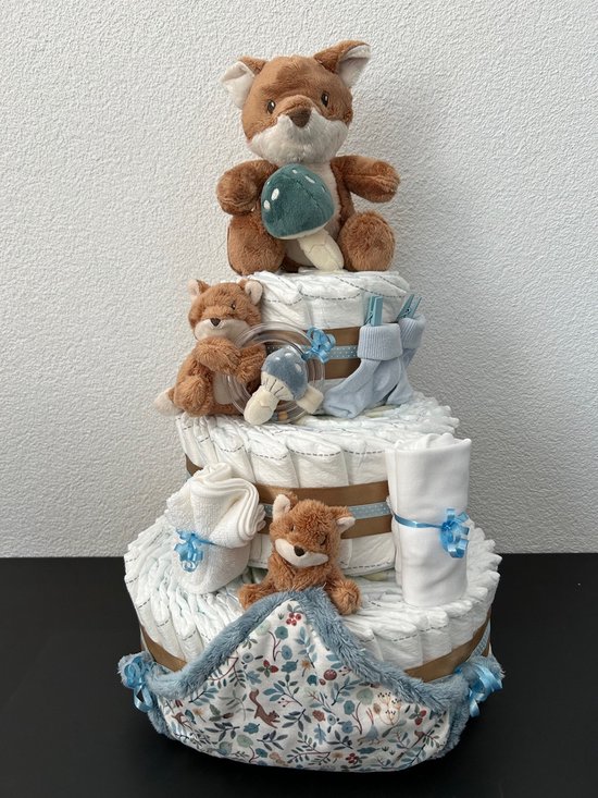 3-Laags Luiertaart Little Dutch Forest Friends Vos