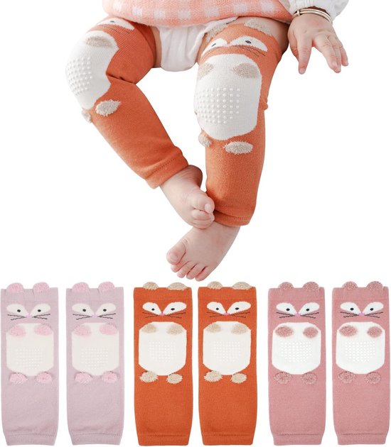 3-Pack Beenwarmers voor Peuters en Baby's met Schattig Dierenmotief - One Size 0-3 Jaar van Merkloos