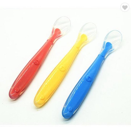 3 Stuks Baby Siliconen Lepel - Babyvoeding - Blauw - Bestek - Zachte Lepel - Baby Lepeltje - Voeden - Eten – Baby Lepel Set – Blauwe Siliconen – Zacht en Veilig – Babyvoeding – Gemakkelijk te Reinigen – Set van 3 – Baby Bestek – Baby Lepeltjes van Ruby