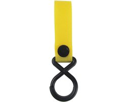 3 Stuks Handige Buggy Haak - Kinderwagen Haak - Geel - Organizer - Opberger - Drager - 13cm van Merkloos