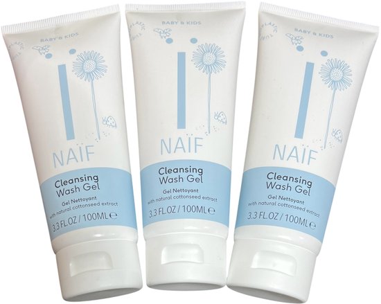 3 stuks Naif - Reinigende Wasgel - 100 ml van Merkloos