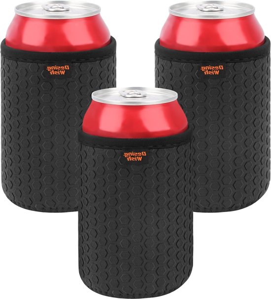 3 Stuks Neopreen Koelers, Geïsoleerde Niet-Slip Flessenhoezen, Herbruikbare Koelcovers voor Blikjes en Flessen, Ideaal voor Feestjes en Buitenevenementen