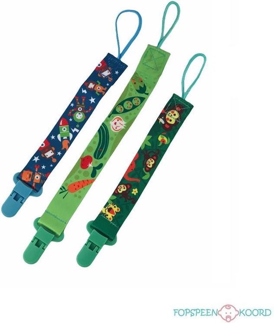 3 stuks - speenkoorden voordeelverpakking - Mixed Fun van Comfy Cubs