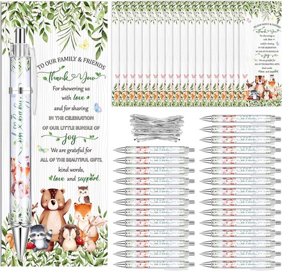 36-delige set bedankjes voor babyshowergasten van Merkloos