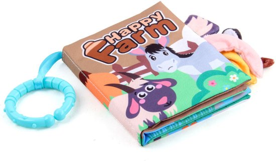 3D Boerderij Dieren Knisper Voelboek - Speelgoed voor Baby's en Kinderen - Een Betoverende Educatieve Reis - Newborn Plezier van Kleinster