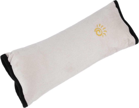 3D Gordelkussen - Auto Gordel Beschermer - Slaapkussen Kind Nek Kussen - Auto Reiskussen - Beige van Merklooshuis.