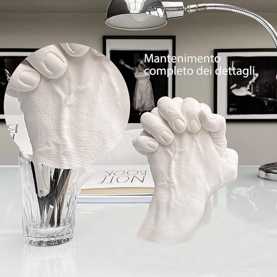 3D-handafdrukset LOVE voor koppels, gipsafdrukset, partners en koppels, cadeaus voor vrouwen en volwassenen, als huwelijksdag, Valentijnsdag, jubileumcadeau voor hem en haar van Unbekannt