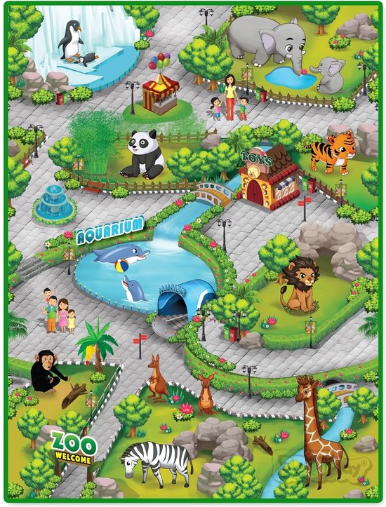 3DU Play Dierentuin Playmat Interactief van Aquaplay