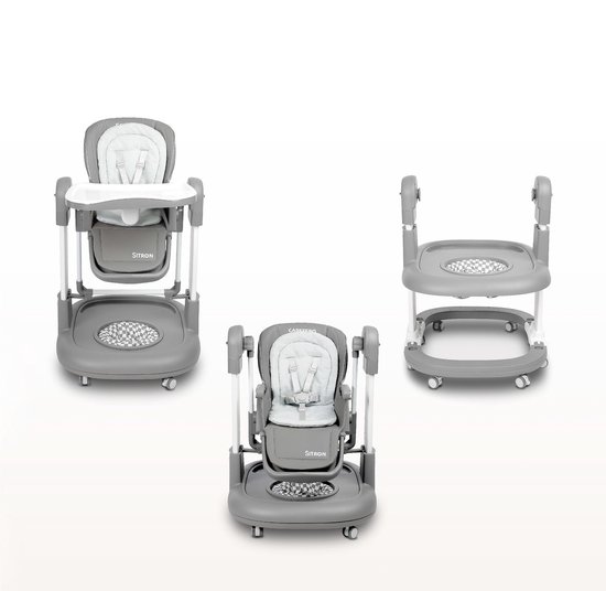 3‑in‑1 babyvoedingsstoel - schommel - loopwagen (6‑36 mnd) van Nordic Baby Club