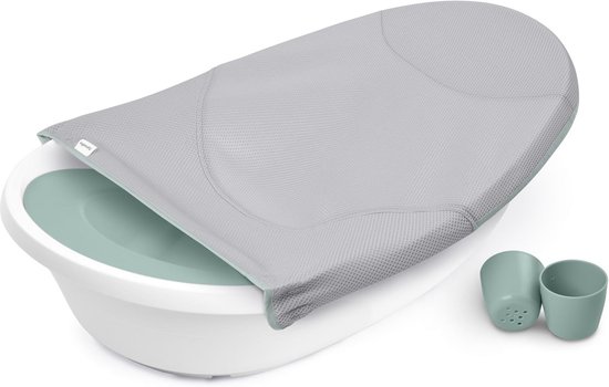 4-in-1 Babybad met Verstelbare Inzet voor Newborn tot Peuter (0-24 Maanden)