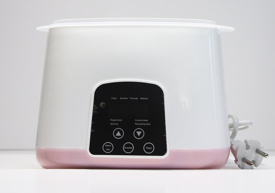 4-in-1 Flessenwarmer Roze – Flessenwarmer – Melkwarmer – Babyvoeding Verwarmer ‖ De handigste accessoire voor jouw babyflesjes