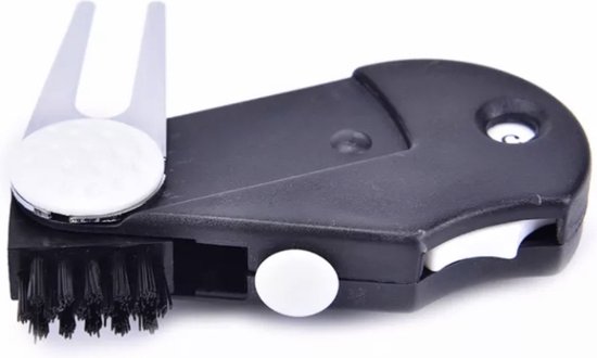 4 in 1 golftool - Pitchfork - Score teller - Ball marker - Bortsel van Bipunto.