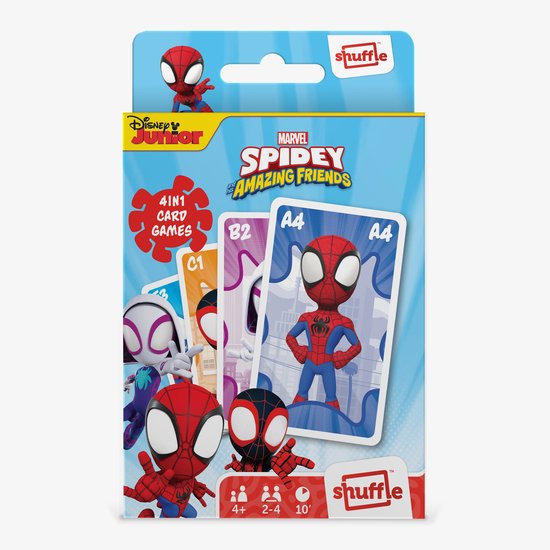 4 in 1 Spidey kaartspel - Rood van Marvel