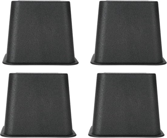 4 Stks/set 3 Meubelverhogers Verstelbaar Bed Stoel Riser Brede Voeten Lift Stands Langdurige Pp Stof Deze Armaturen Raiser Craft 4pack 12 * 12 * 10cm Grote LengteRiser de Schaal