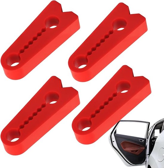 4 stuks - Auto Deurslot Beschermer - Elastische schokabsorberende hoes - veilige pasvorm - flexibel antislip materiaal - Geschikt voor auto's vrachtwagens, campers en gezinsreizen - voertuig bescherming van Merkloos
