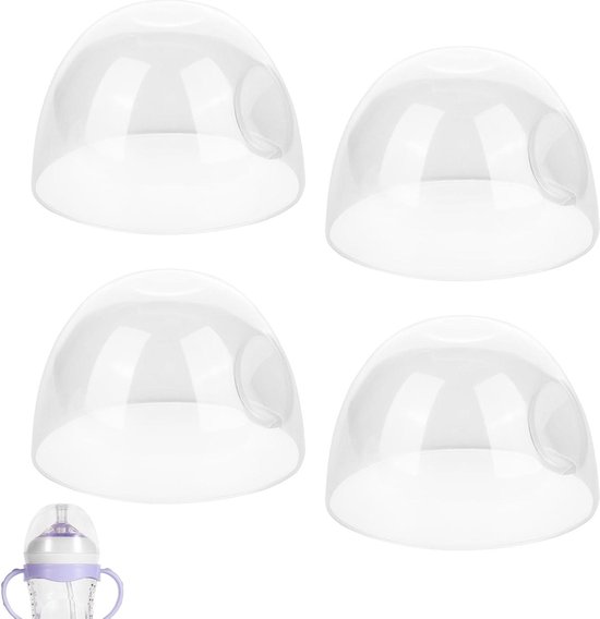 4 Stuks Babyfles Doppen Vervanging BPA-Vrij voor Philips Avent Natural Flessen - Babyfles Accessoires Optimalisatie Schuif- en Koepeldoppen