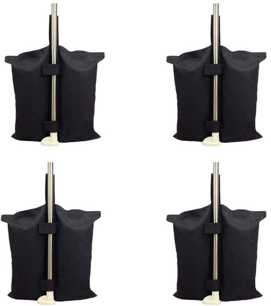 4 stuks gewichtenzak voor pop-up luifeltent, verzwaarde voetenzak, zandzak (43 x 40 cm)