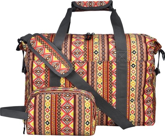 40 liter opvouwbare weekendtas voor dames - grote handbagagetas met schoenenvak - sporttas voor dames meisjes - kliniektas geboorte duffle reistas - gymtas mommy bag - Kleur 20 van Narwey