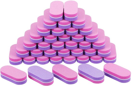 40 stuks mini-nagelpolijstmachines, nagelbufferblok, dubbelzijdige buffer voor gelnagels voor acryl en natuurlijke nagels, nagelbuffer voor manicure of pedicure, salon en thuisgebruik