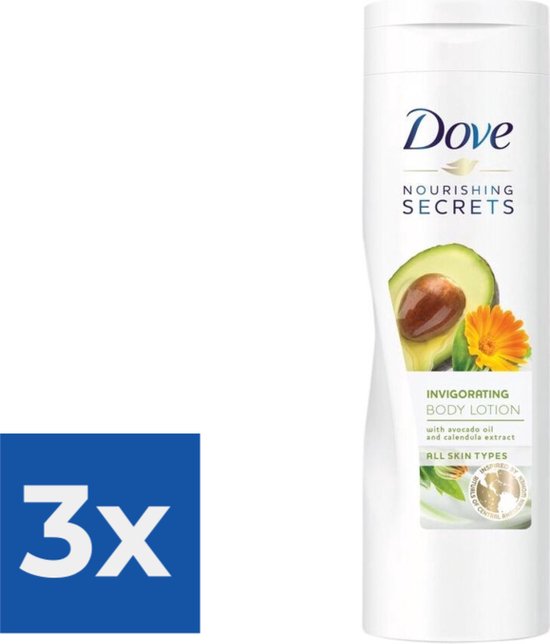 400 ml Dove Bodylotion  Invigorating Ritual met Avocado - Voordeelverpakking 3 stuks van Merkloos