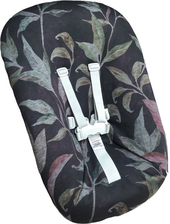 #48 newborn hoes, Donker gebloemd, Stokke Tripp Trapp. Ook geschikt voor Kidsmill Up. van Merkloos