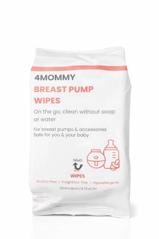 4mommy Breast Pump Wipes - On the go - Borstkolf reinigingsdoekjes -Speen reinigingsdoekjes van Merkloos