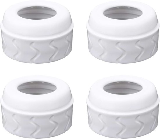 4st Flessentepelringen, Compatibel met Dr. Brown's Smalle Plastic en Glazen Flessen Flessen van 4oz en 8oz Geen Lekken of Morsen Vervangende Flessentepelringen Accessoires voor Babyvoeding