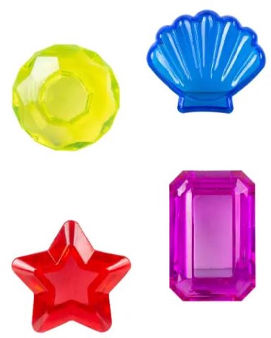 4x duik schelpen - Opduik speelgoed - Duikspeelgoed zwembad - Diving toys - Onderwater speelgoed - Zwemspel kinderen - Zwembad spel - Duiken oefenen - 4 stuks - Jonyx
