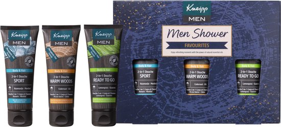 4x Kneipp Geschenkset Men Shower Favourites 1 set van Merkloos