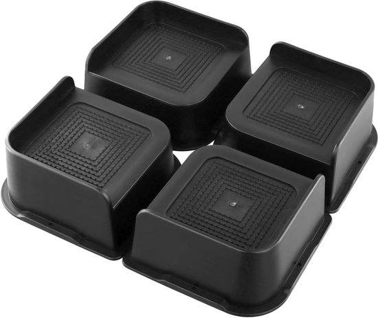 4x Robuuste Meubelverhogers 5cm - Bed en Bank Verhogers tot 2700kg van Merkloos