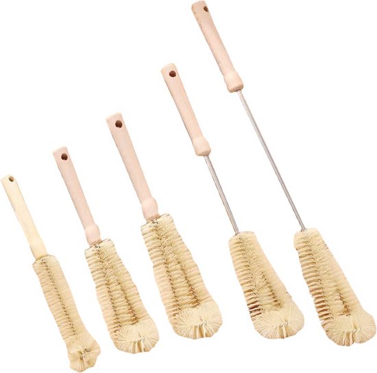 5-delige Set Hoogwaardige Schoonmaakborstels voor Theekopjes, Waterbekers, Babyflessen en Meer van Vigor Path