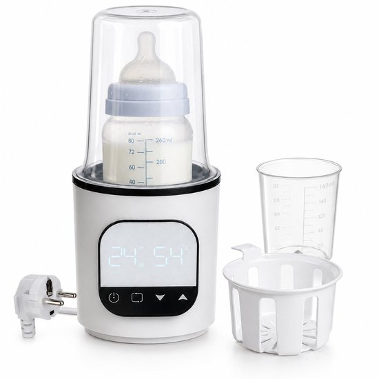 5-in-1 Flessenwarmer Onderweg - Draagbare Flessenwarmer met Sterilisator - Touchbediening - BPA-vrij