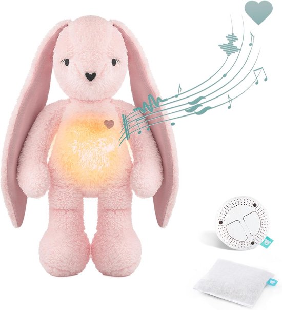 5-in-1 Knuffel met Warmtekussen en Nachtlampje voor Baby's van Merkloos