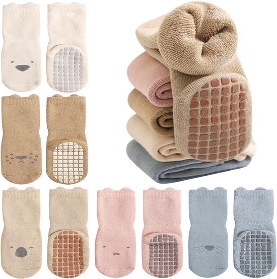 5 Paar Baby Antislip Thermische Sokken Katoen Winter Dik Warm