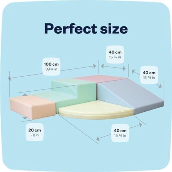 5 XL Schuim Module Speeltuin Speelblokken Soft Play Foam Blokken van Sawyer Schuimblokken