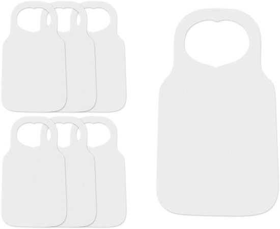 50 Stuks Waterdichte Slabbetjes voor Volwassenen, Eet Schorten voor Senioren, Ideaal voor Mannen en Vrouwen
