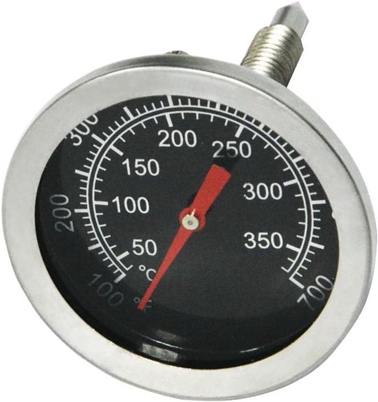 52mm Dia BBQ Oven Thermometer Temperatuurmeter van roestvrij staal voor de grill/rookoven, Celius en Fahrenheit（50°C tot 350°C） | BBQ temperatuurmeter voor Weber, Kamado Joe, Char-Broil en andere merken