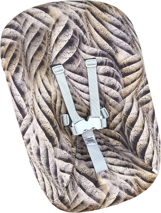 #53 Newborn hoes, Zand/bruin dierenprint, Stokke Tripp Trapp. Ook geschikt voor Kidsmill Up. van Ukje