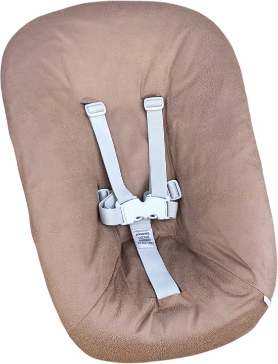 #54 newborn hoes, Bruin suede look, Stokke Tripp Trapp. Ook geschikt voor Kidsmill Up. van Ukje