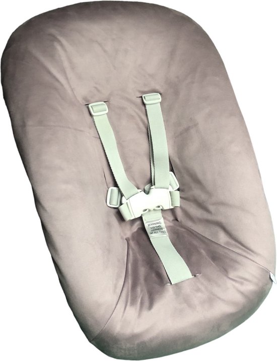 #56 newborn hoes, Oud paars suéde look effen, Stokke Tripp Trapp. Ook geschikt voor Kidsmill Up. van Ukje