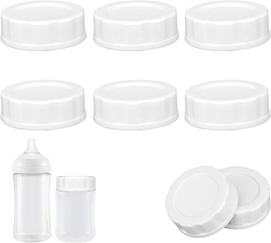 6 Flessendoppen voor Babyflessen - Compatibel met Pigeon & Lansinoh, voor Reizen en Opslag