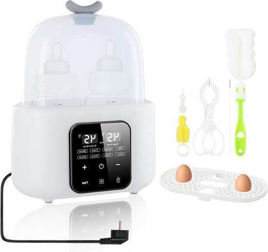 6-in-1 babyflesverwarmer en sterilisator met snelle en gelijkmatige warmteverdeling en nauwkeurige temperatuurregeling voor optimale verzorging van je baby